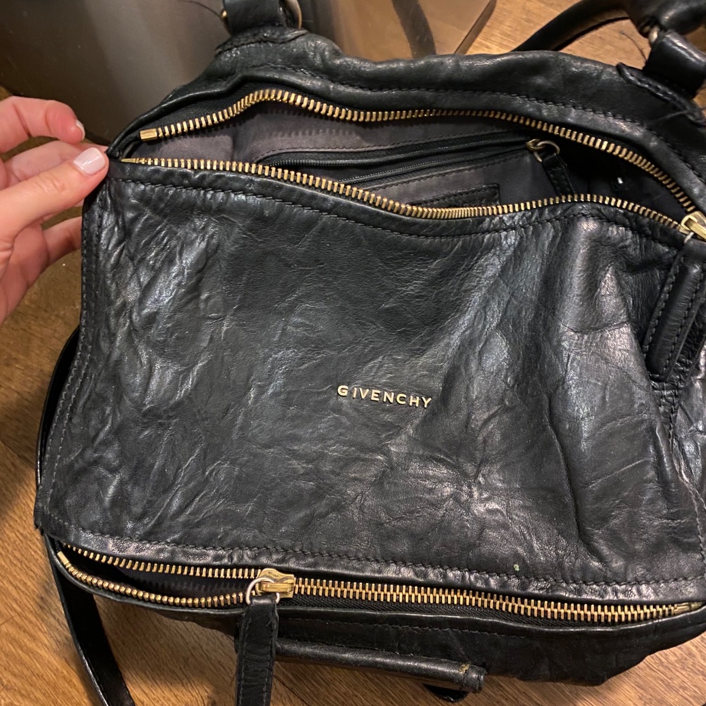 GIVENCHY Pandora in Black Leather, Gold [$2150]
